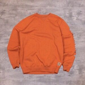 Carhartt Loose Fit Bright Orange Loose FIt Crewneck Sweater